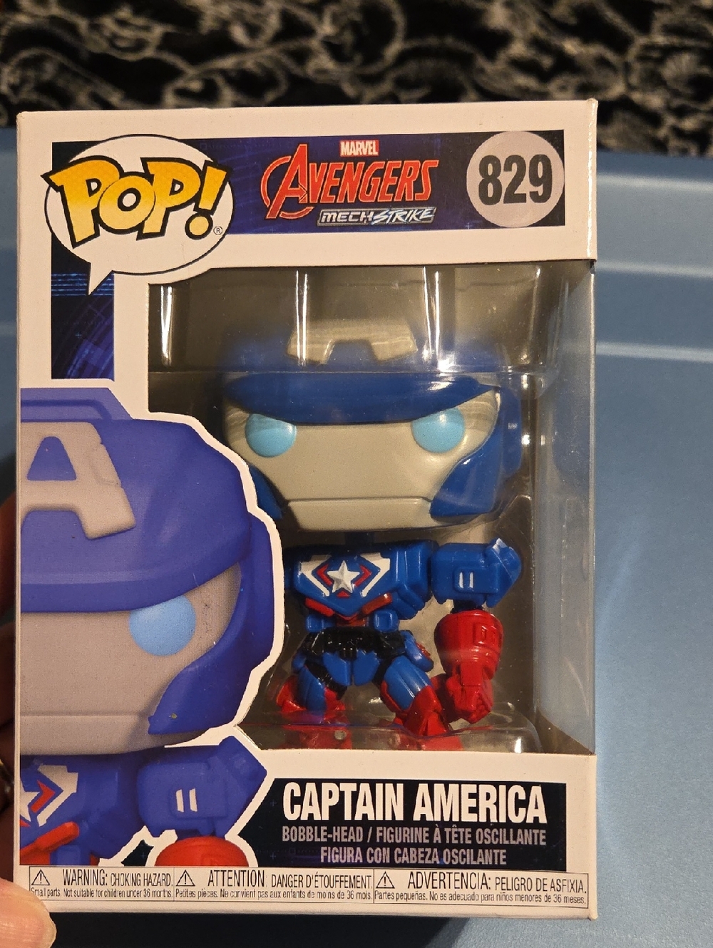 Funko Pop! Captain America Blue Red White Vinyl Figure #829